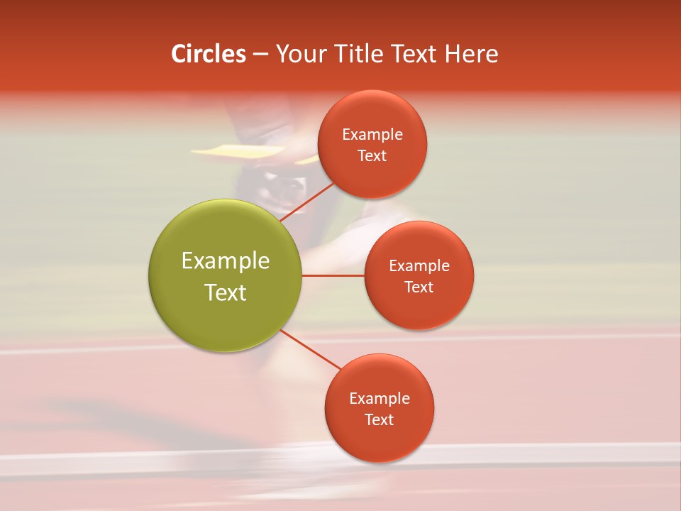 Running The Baton (Motion Blur) PowerPoint Template