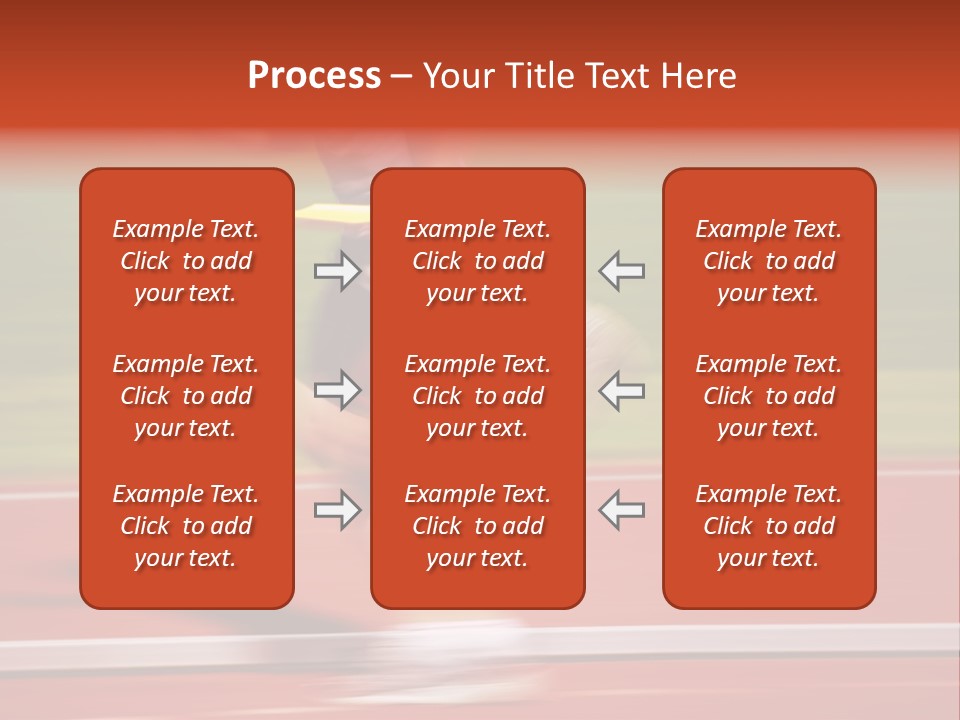 Running The Baton (Motion Blur) PowerPoint Template