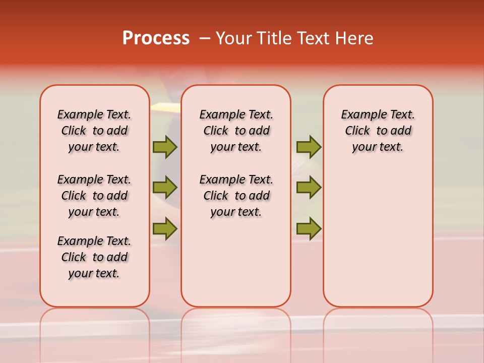 Running The Baton (Motion Blur) PowerPoint Template