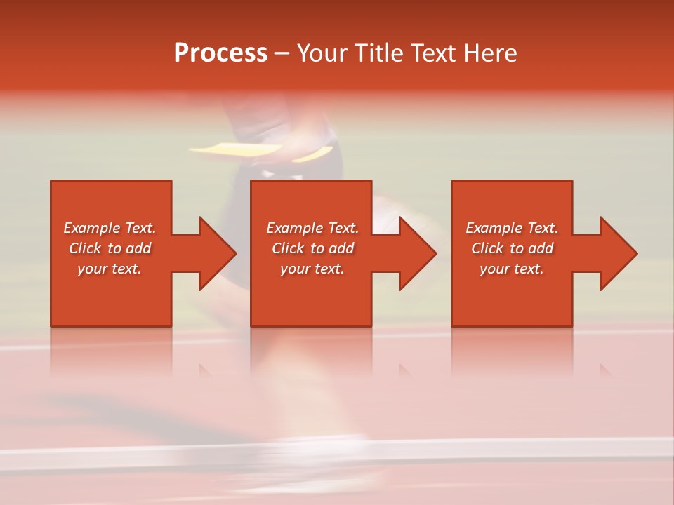 Running The Baton (Motion Blur) PowerPoint Template