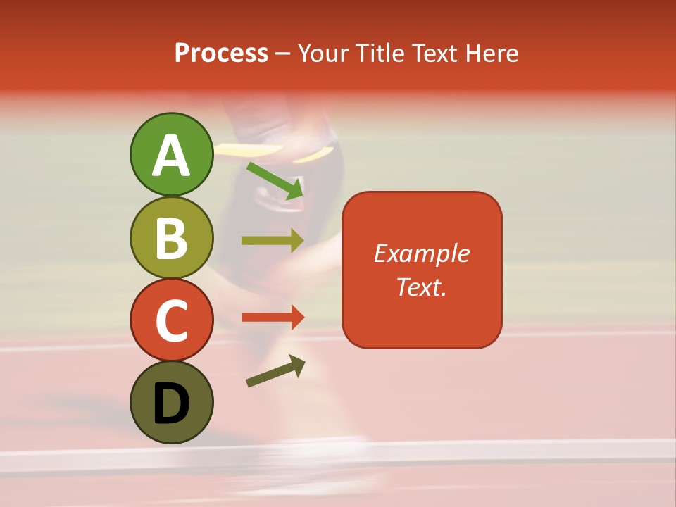 Running The Baton (Motion Blur) PowerPoint Template