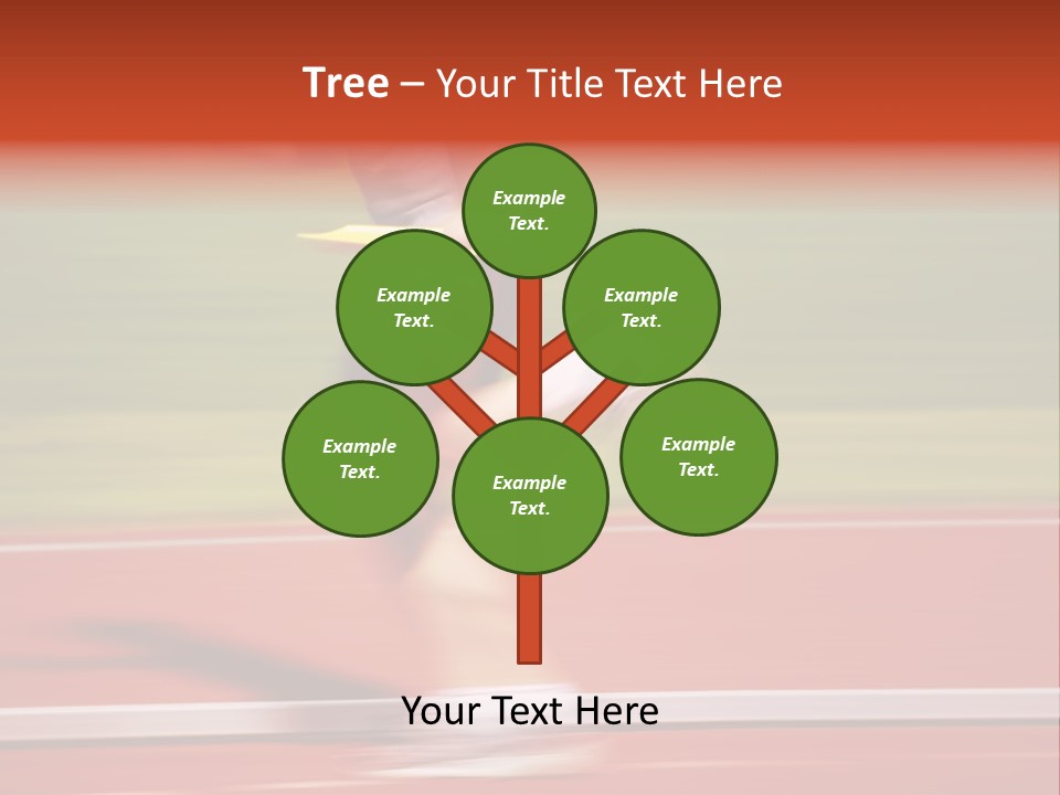 Running The Baton (Motion Blur) PowerPoint Template