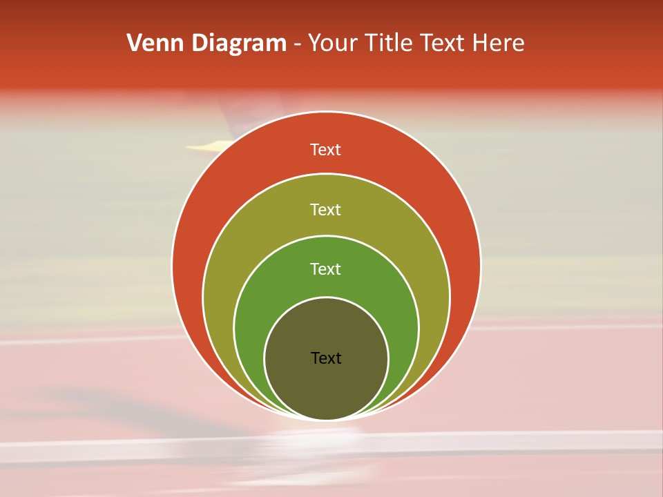 Running The Baton (Motion Blur) PowerPoint Template