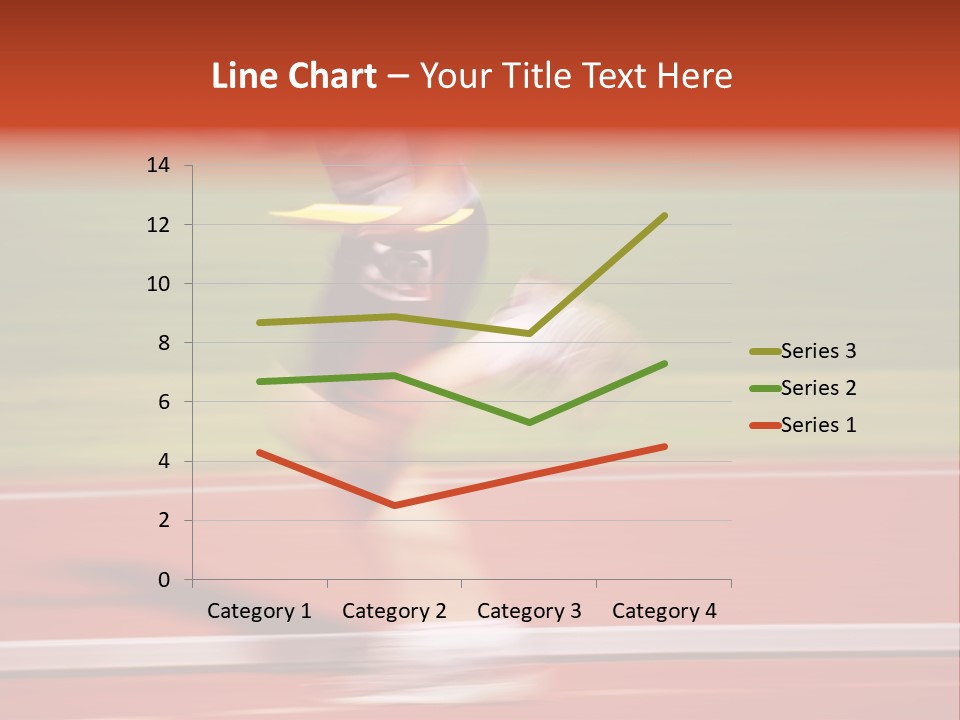 Running The Baton (Motion Blur) PowerPoint Template