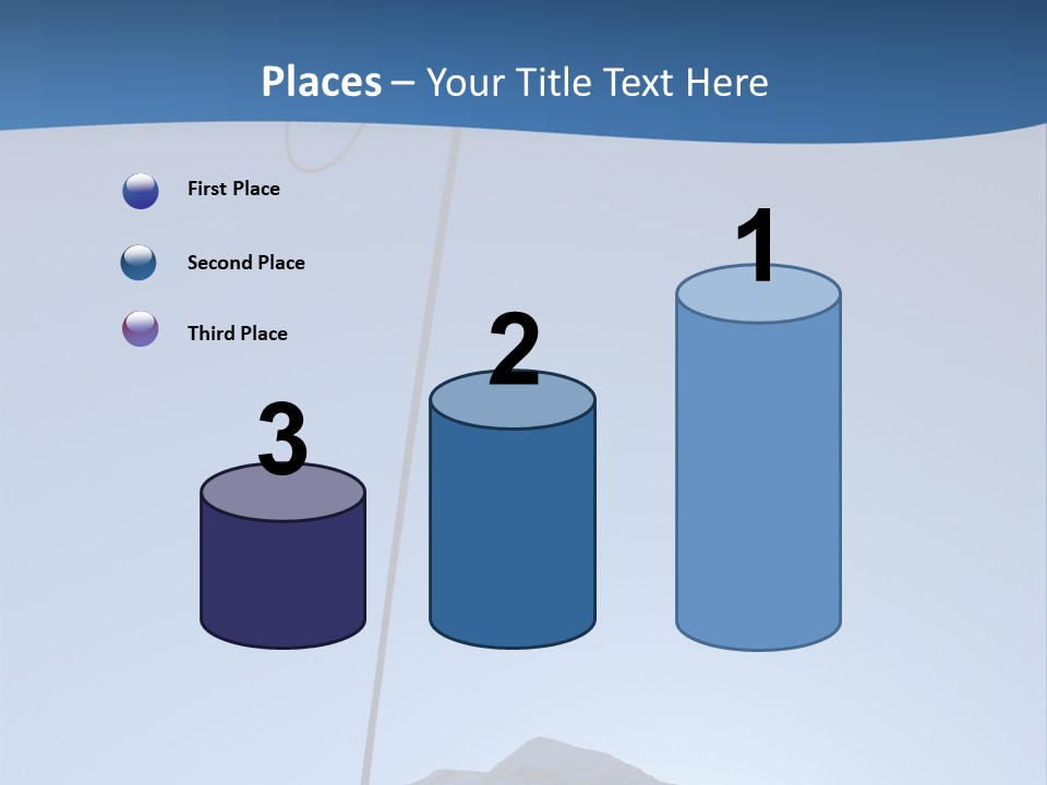 A Climber Descends After A Long Day. PowerPoint Template