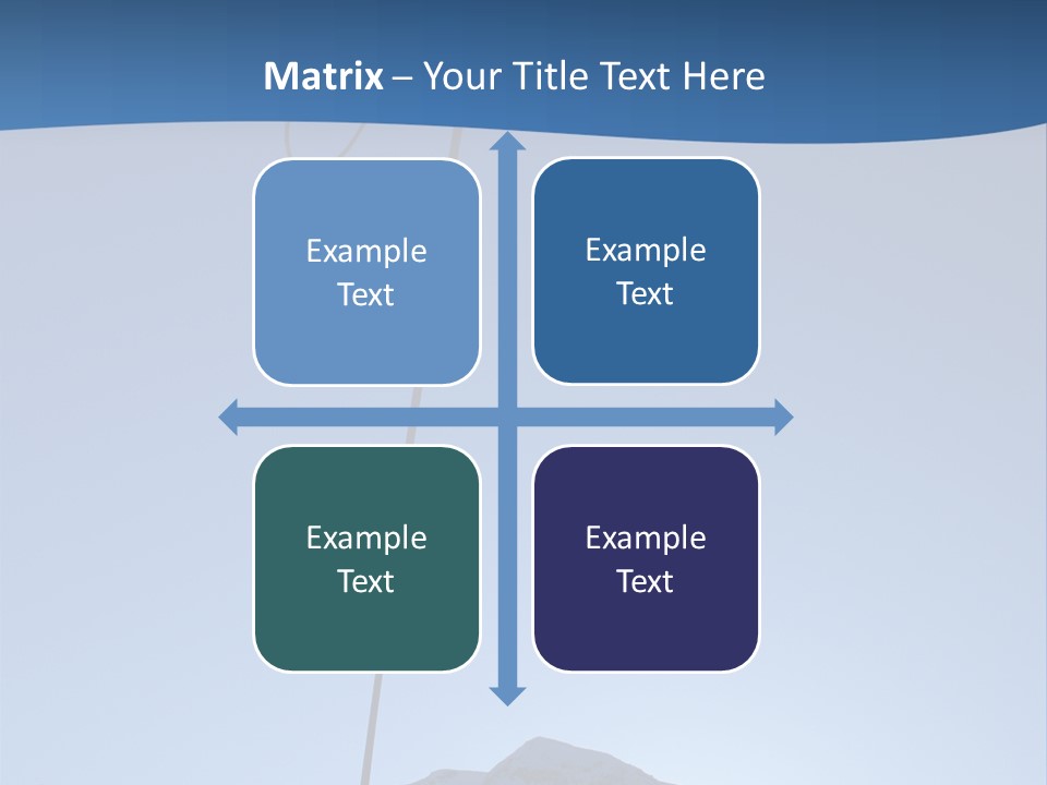 A Climber Descends After A Long Day. PowerPoint Template