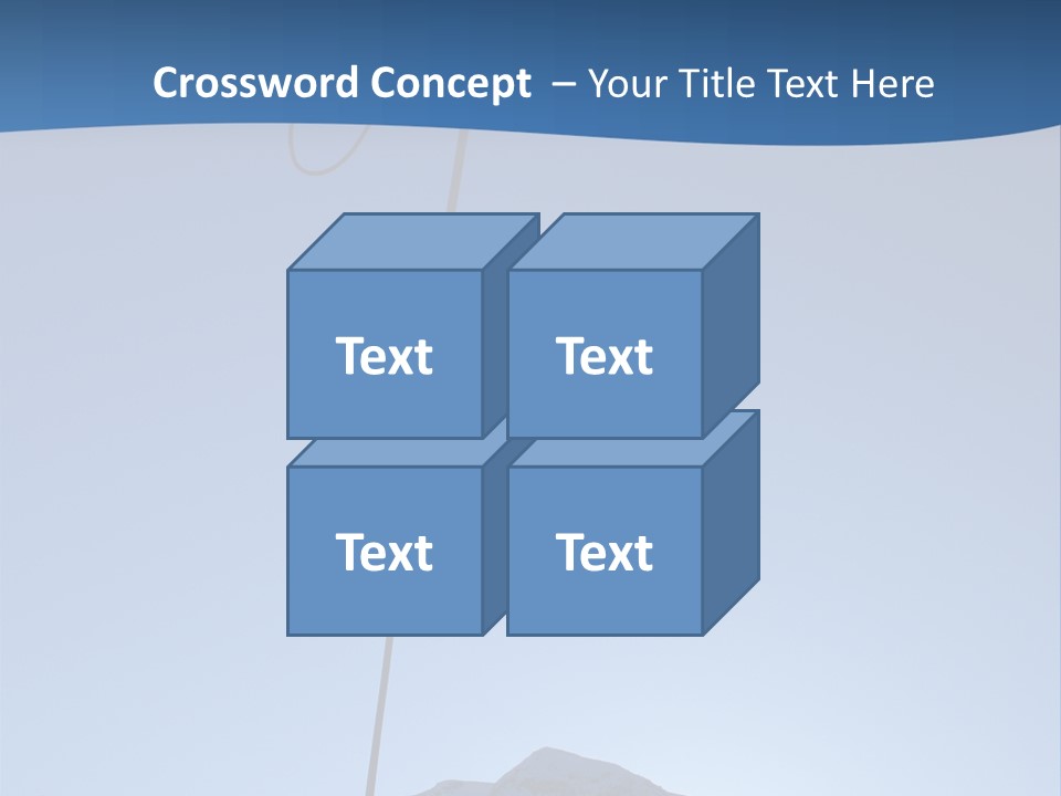 A Climber Descends After A Long Day. PowerPoint Template
