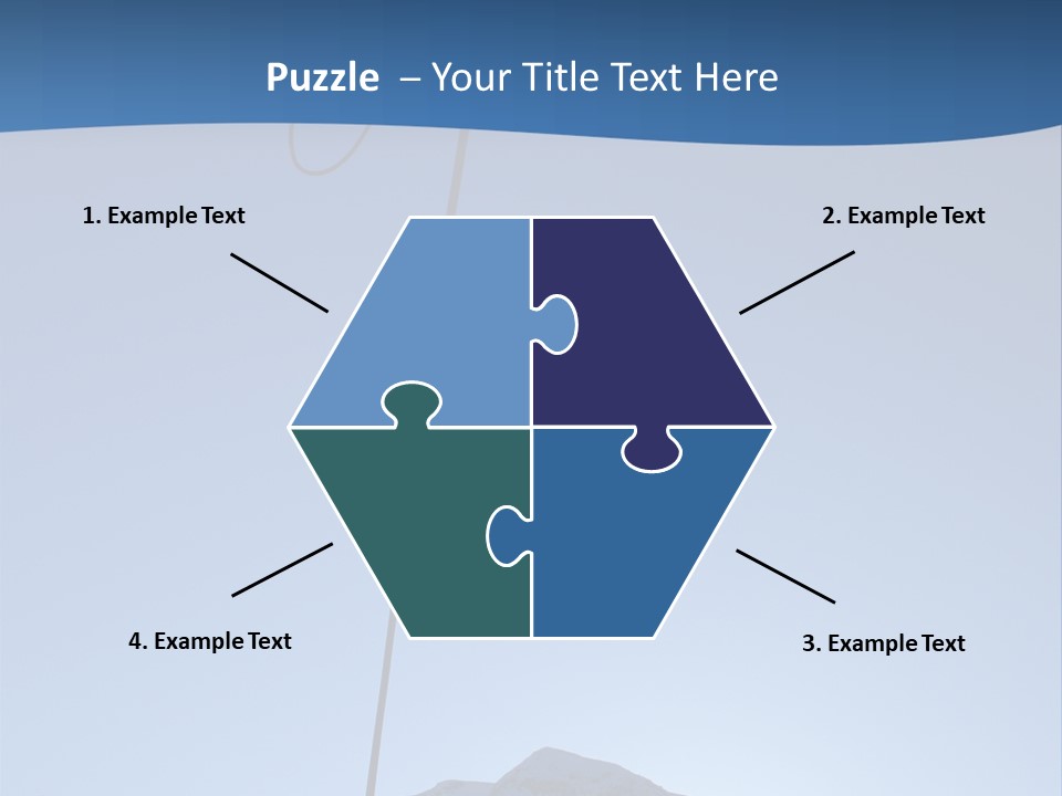 A Climber Descends After A Long Day. PowerPoint Template