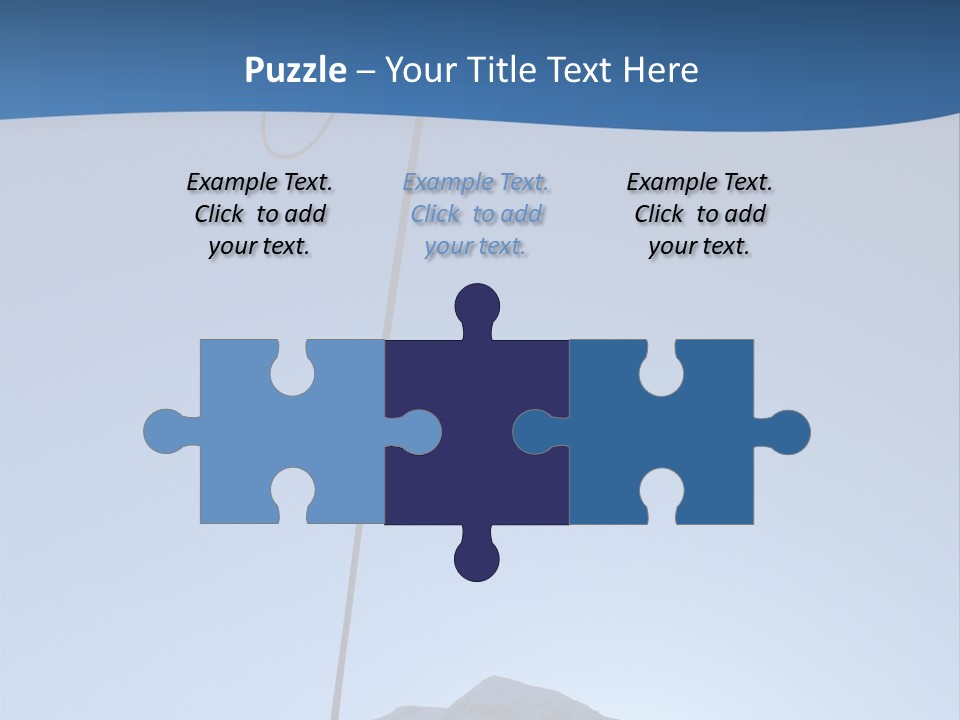 A Climber Descends After A Long Day. PowerPoint Template