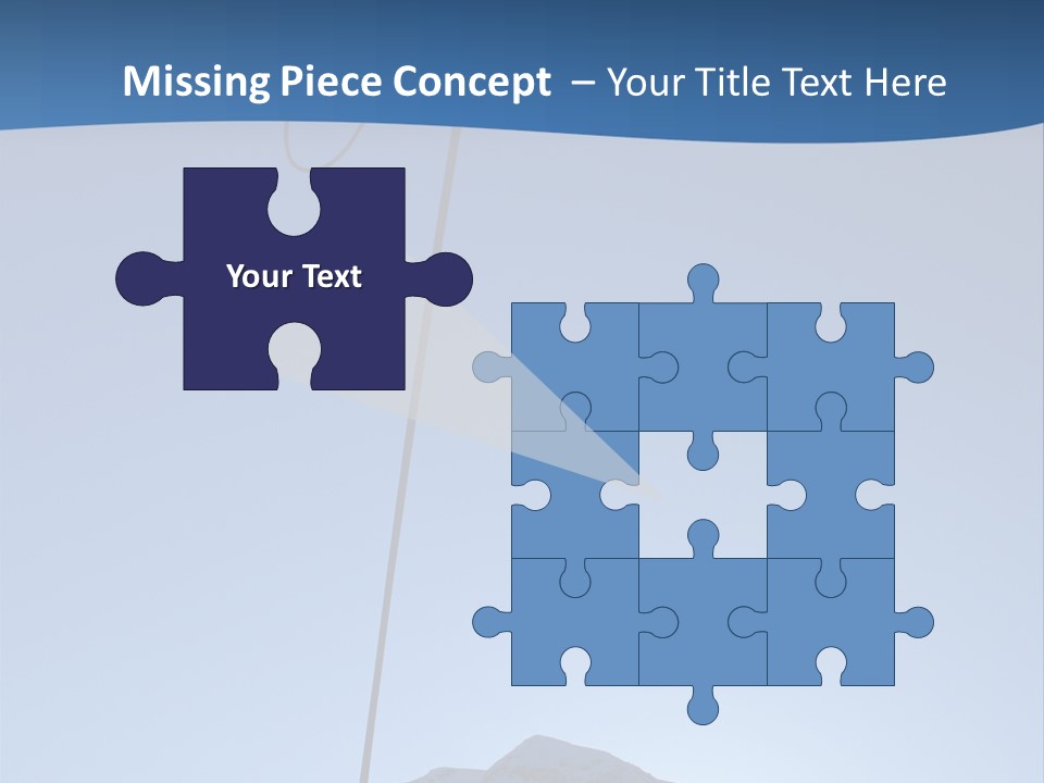 A Climber Descends After A Long Day. PowerPoint Template