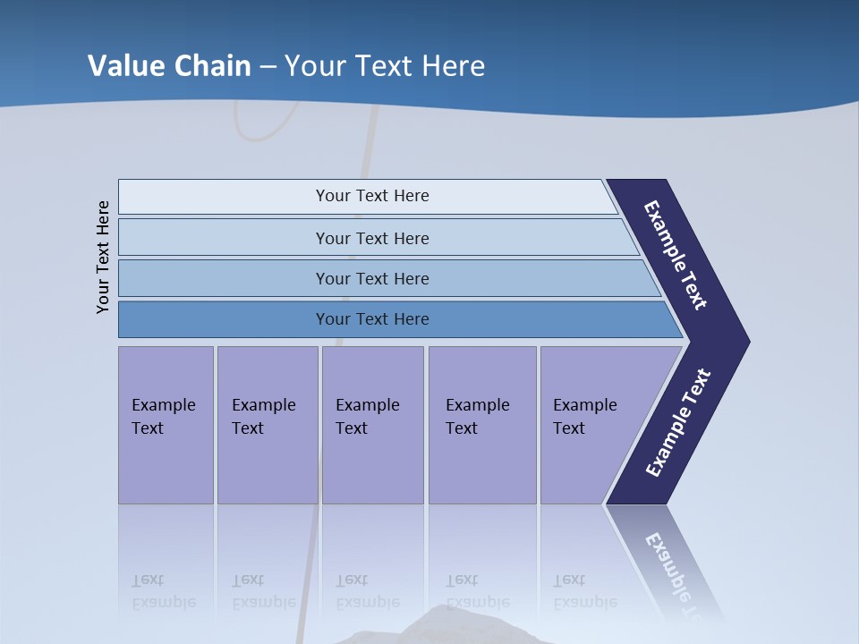 A Climber Descends After A Long Day. PowerPoint Template