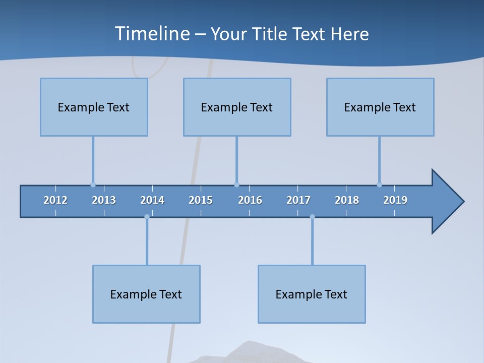 A Climber Descends After A Long Day. PowerPoint Template