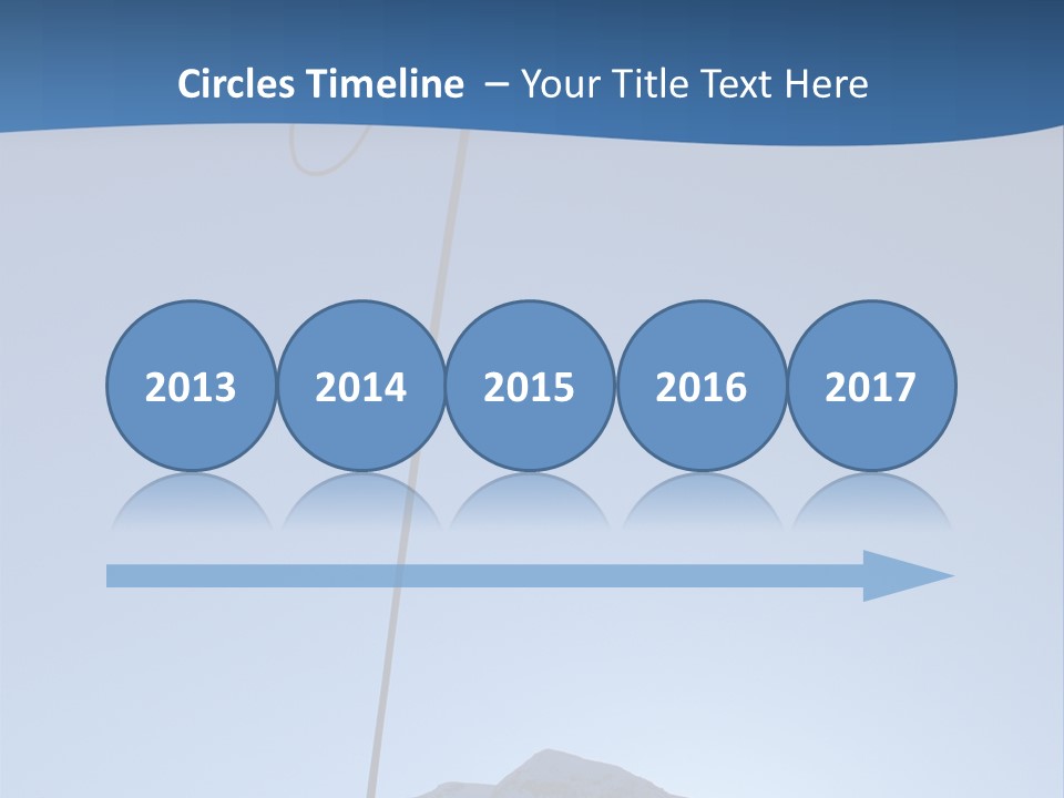 A Climber Descends After A Long Day. PowerPoint Template