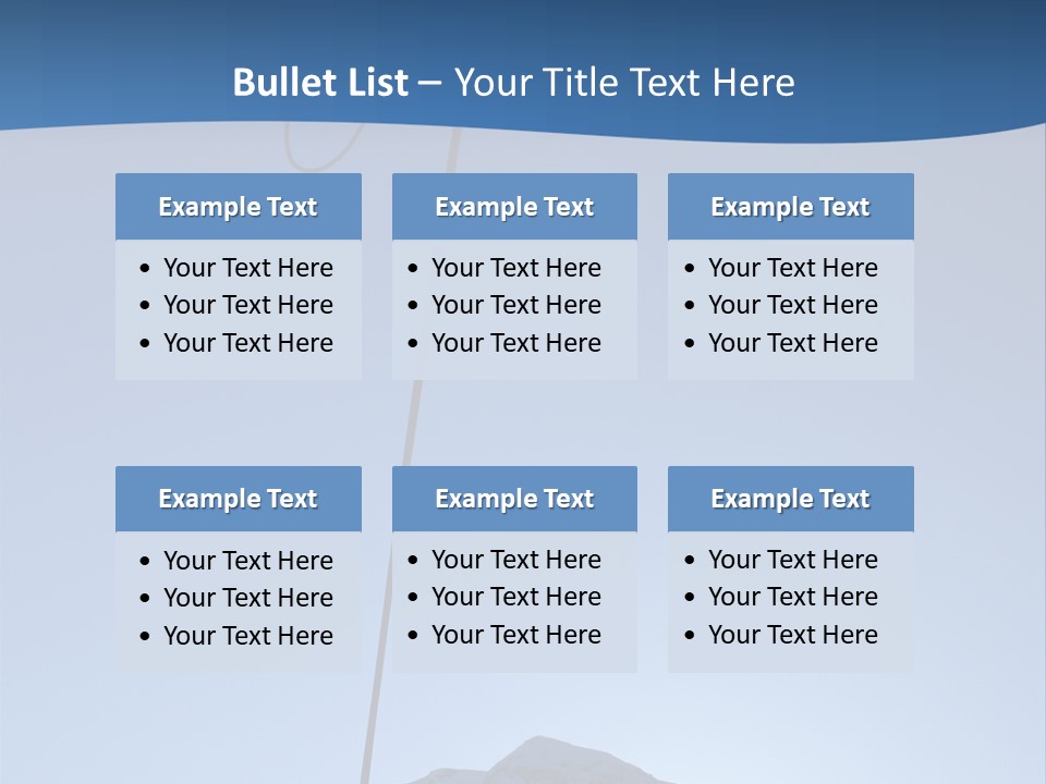 A Climber Descends After A Long Day. PowerPoint Template
