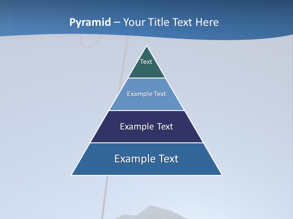 A Climber Descends After A Long Day. PowerPoint Template