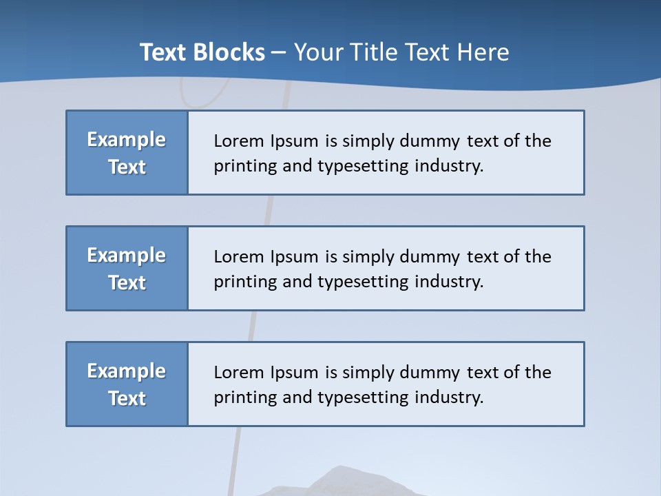 A Climber Descends After A Long Day. PowerPoint Template