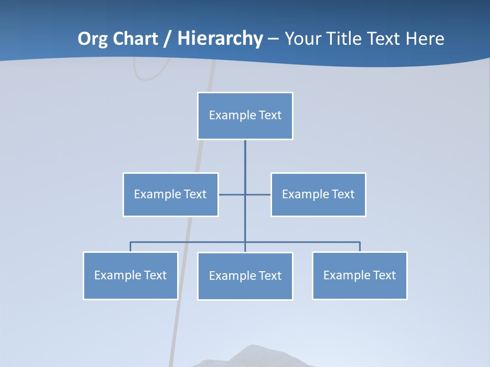 A Climber Descends After A Long Day. PowerPoint Template