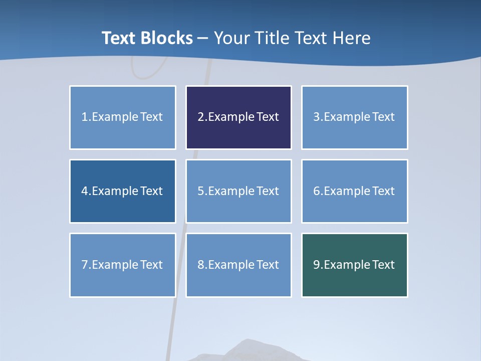A Climber Descends After A Long Day. PowerPoint Template