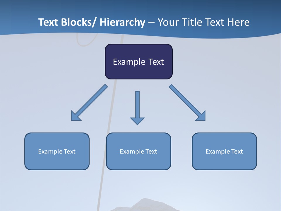 A Climber Descends After A Long Day. PowerPoint Template
