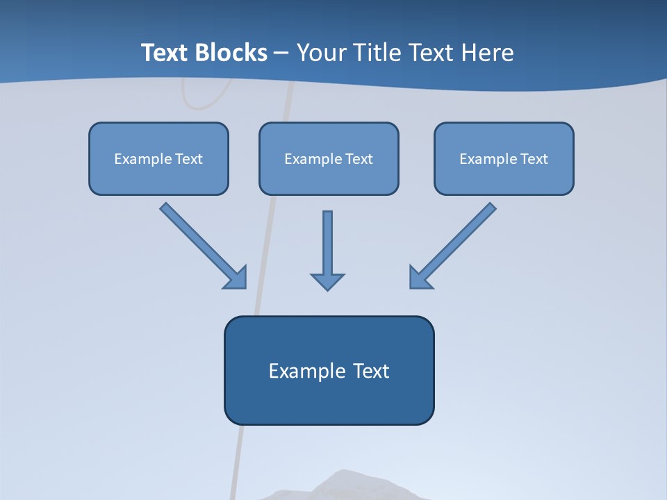 A Climber Descends After A Long Day. PowerPoint Template