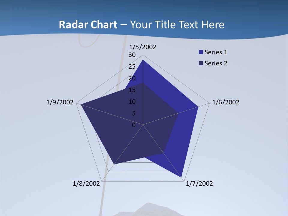A Climber Descends After A Long Day. PowerPoint Template