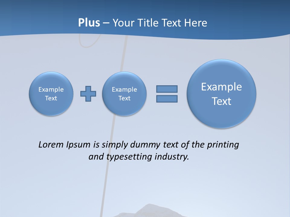A Climber Descends After A Long Day. PowerPoint Template