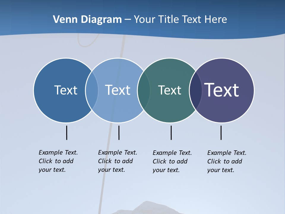 A Climber Descends After A Long Day. PowerPoint Template