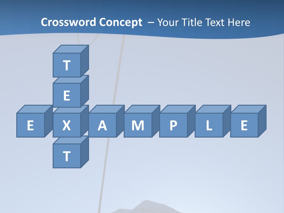 A Climber Descends After A Long Day. PowerPoint Template