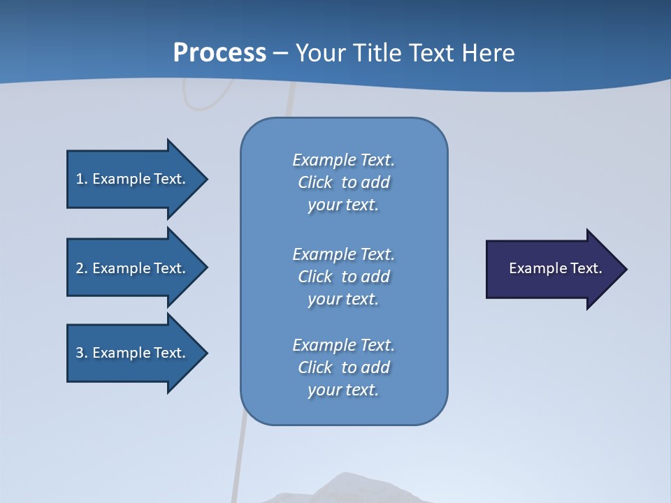 A Climber Descends After A Long Day. PowerPoint Template