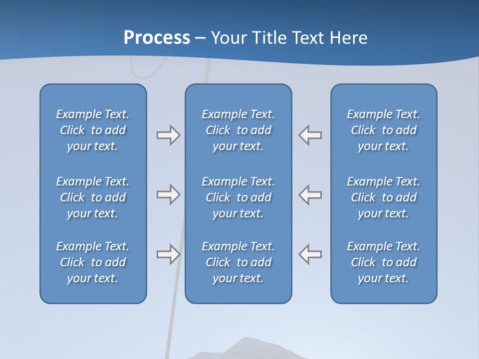 A Climber Descends After A Long Day. PowerPoint Template