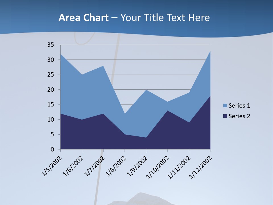A Climber Descends After A Long Day. PowerPoint Template