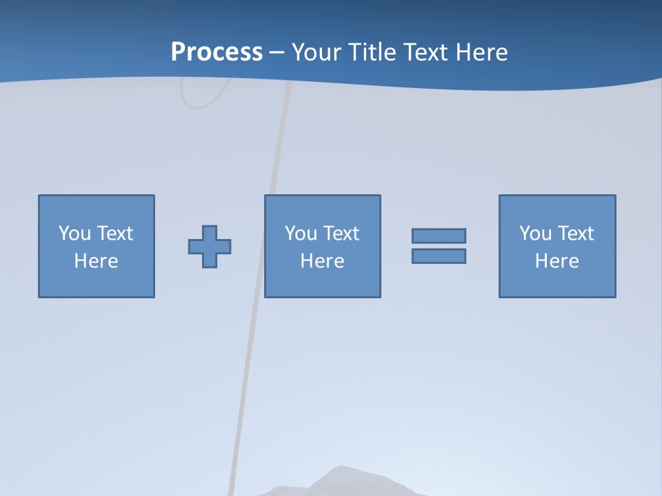 A Climber Descends After A Long Day. PowerPoint Template