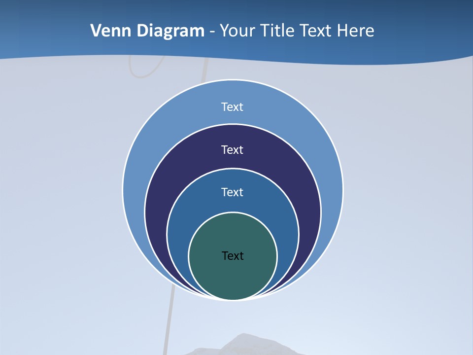 A Climber Descends After A Long Day. PowerPoint Template