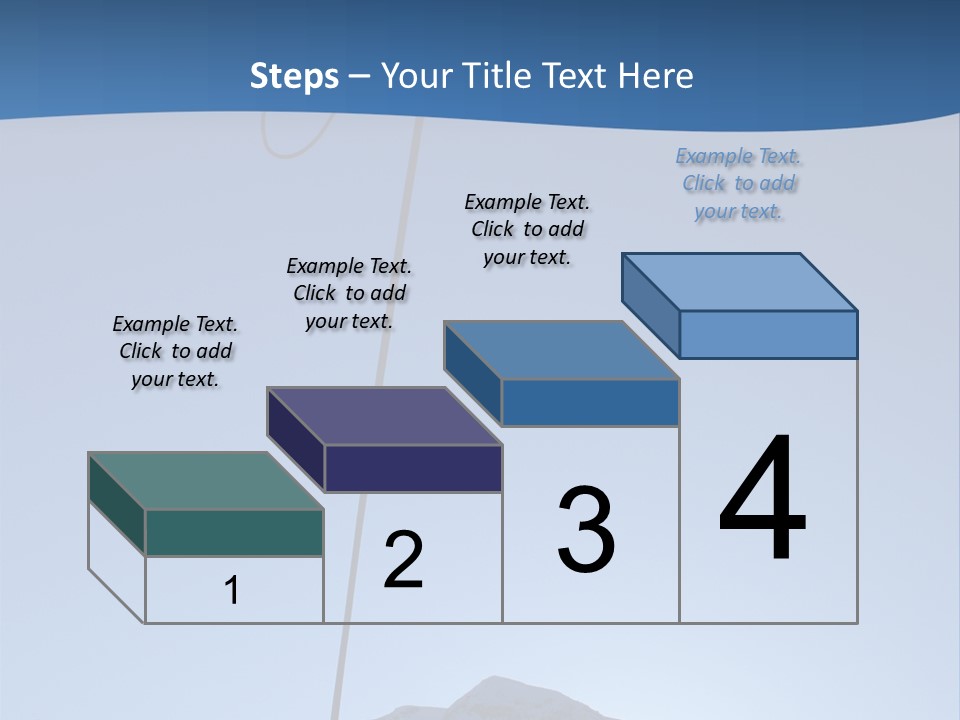 A Climber Descends After A Long Day. PowerPoint Template
