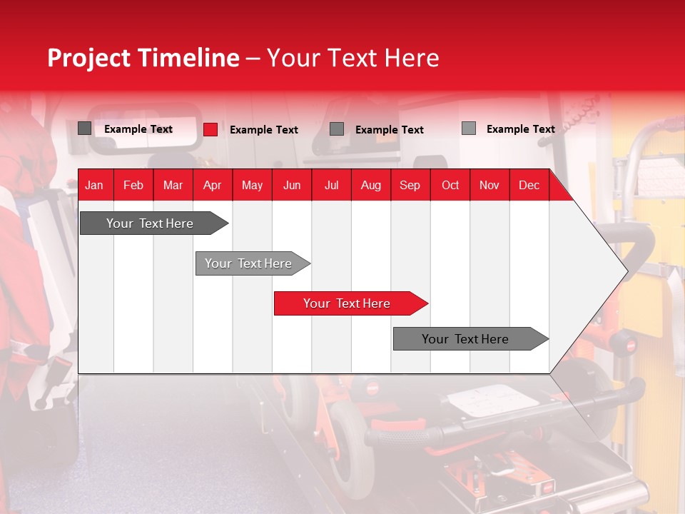 Ambulance Interior Details. Emergency Equipment And Devices Visible PowerPoint Template