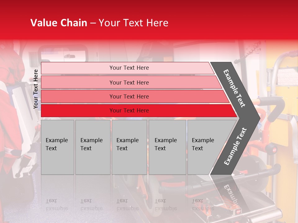 Ambulance Interior Details. Emergency Equipment And Devices Visible PowerPoint Template