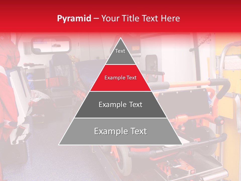Ambulance Interior Details. Emergency Equipment And Devices Visible PowerPoint Template
