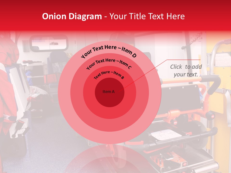 Ambulance Interior Details. Emergency Equipment And Devices Visible PowerPoint Template