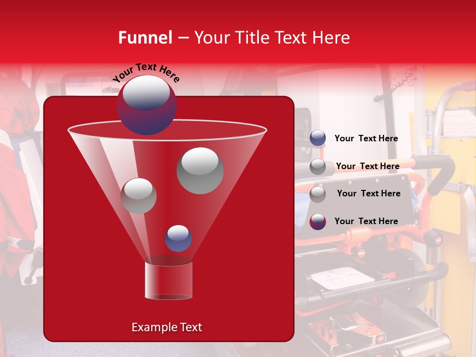 Ambulance Interior Details. Emergency Equipment And Devices Visible PowerPoint Template
