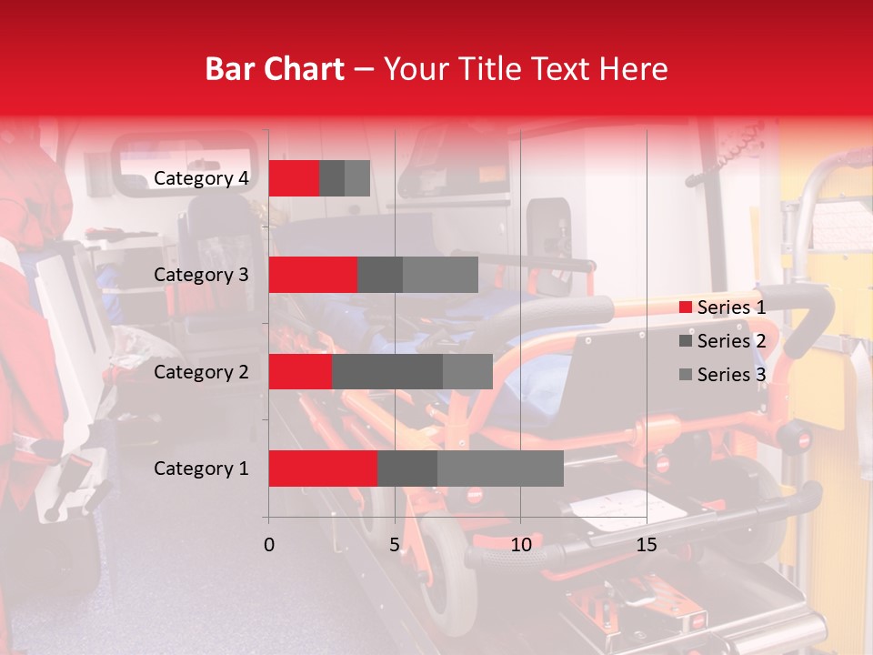 Ambulance Interior Details. Emergency Equipment And Devices Visible PowerPoint Template