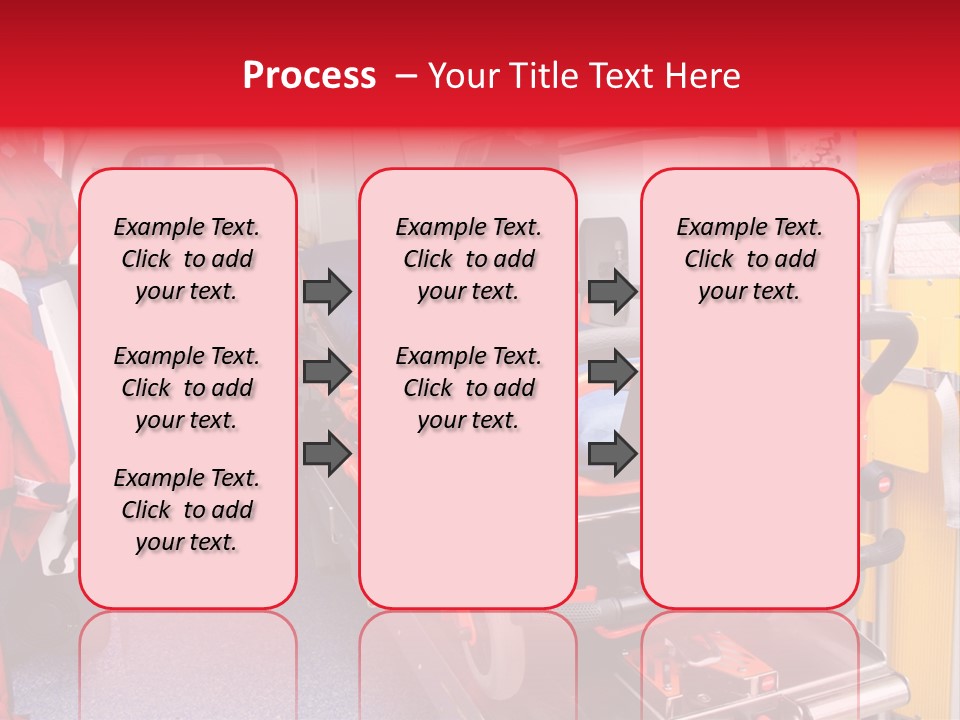 Ambulance Interior Details. Emergency Equipment And Devices Visible PowerPoint Template