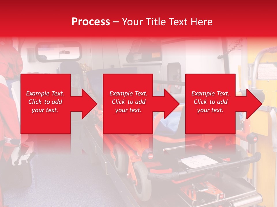 Ambulance Interior Details. Emergency Equipment And Devices Visible PowerPoint Template