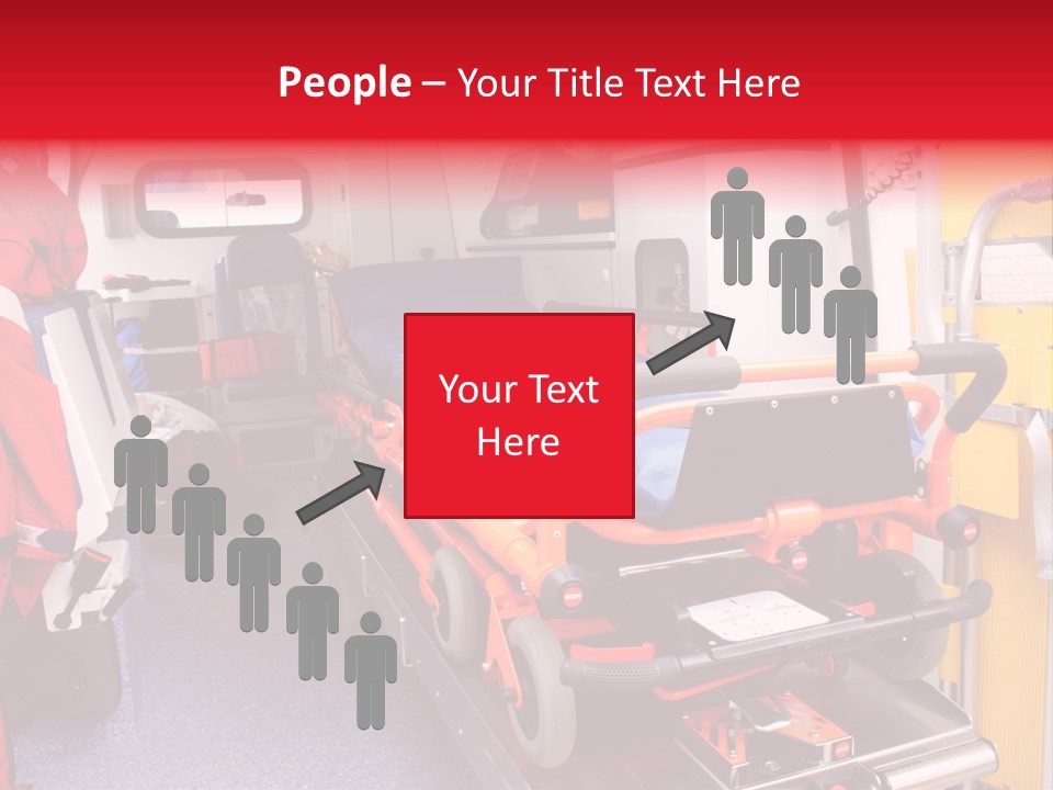 Ambulance Interior Details. Emergency Equipment And Devices Visible PowerPoint Template