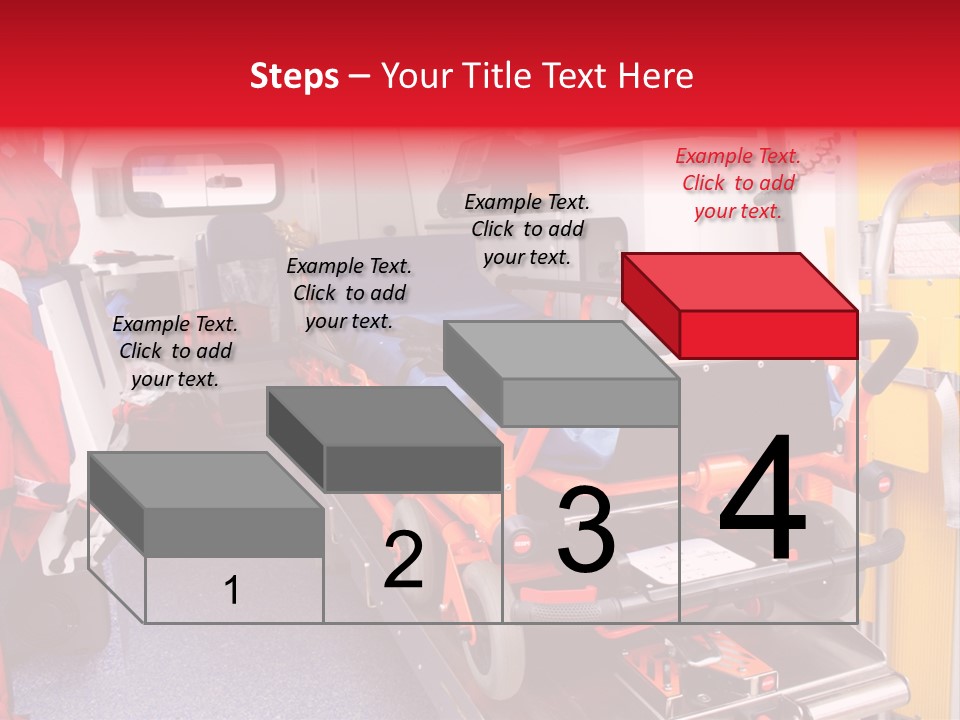 Ambulance Interior Details. Emergency Equipment And Devices Visible PowerPoint Template