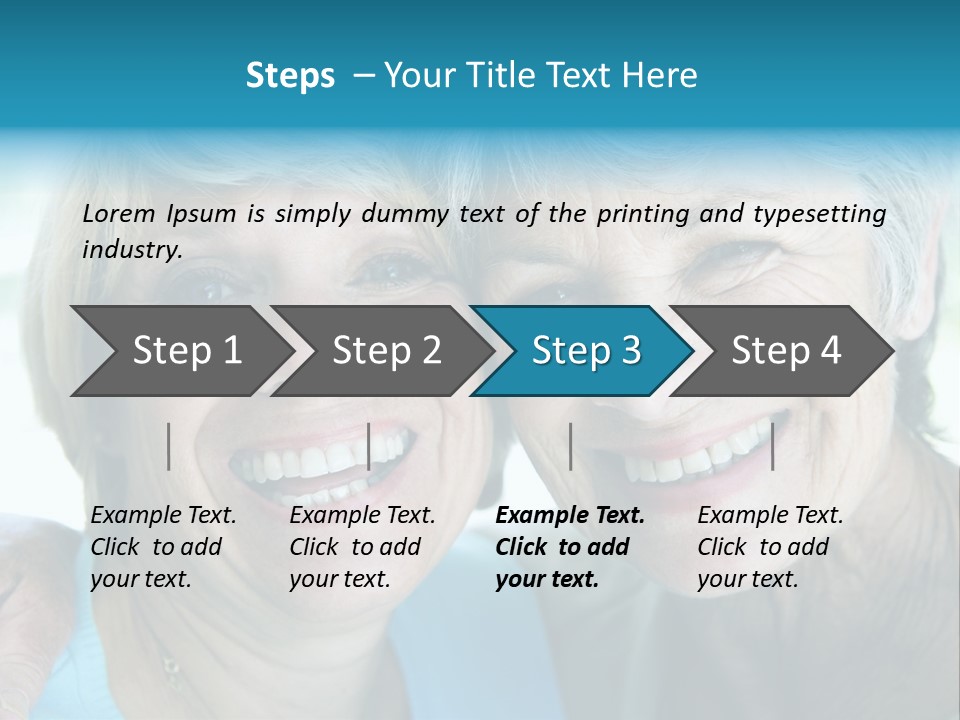 Two Women In Living Room Smiling PowerPoint Template