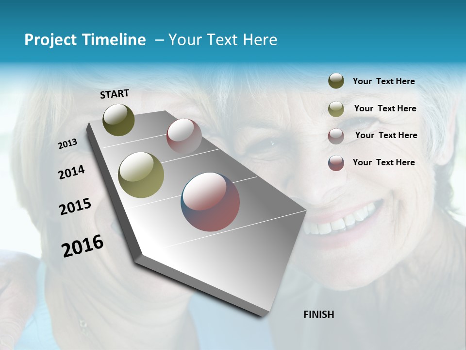 Two Women In Living Room Smiling PowerPoint Template