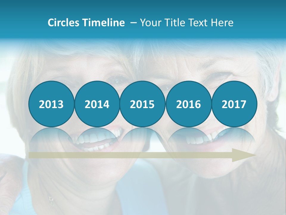 Two Women In Living Room Smiling PowerPoint Template