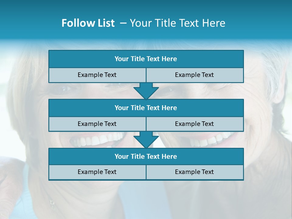 Two Women In Living Room Smiling PowerPoint Template