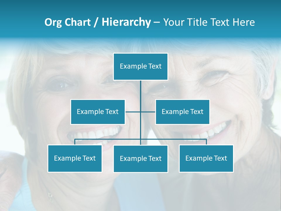 Two Women In Living Room Smiling PowerPoint Template