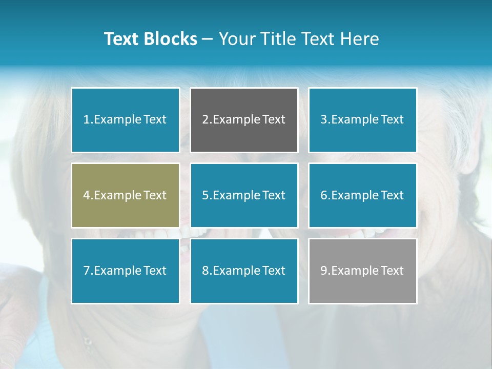 Two Women In Living Room Smiling PowerPoint Template